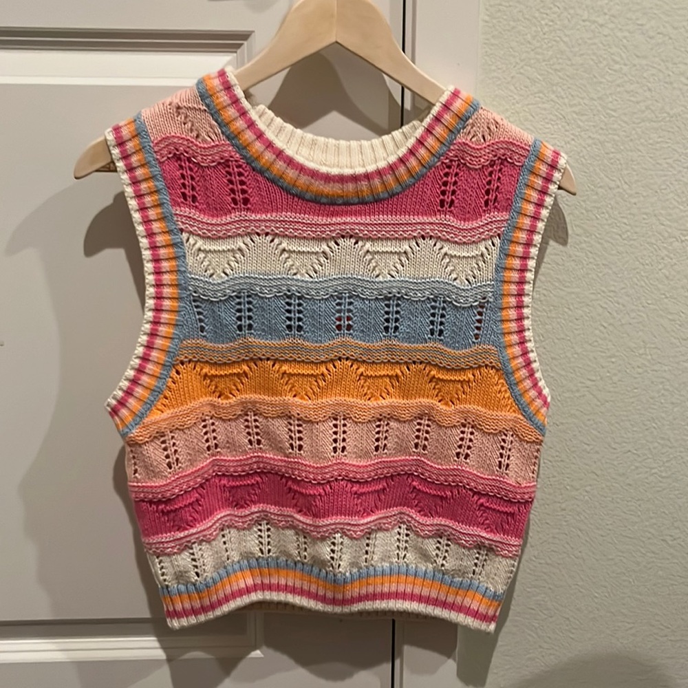 NWT cotton-on pastel sweater vest